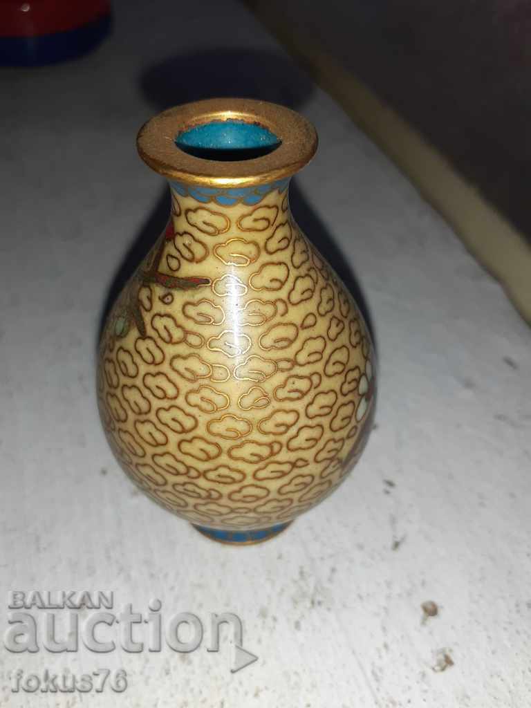 Old cute little cloisonne vase with price 69.00 BGN | € 35.28