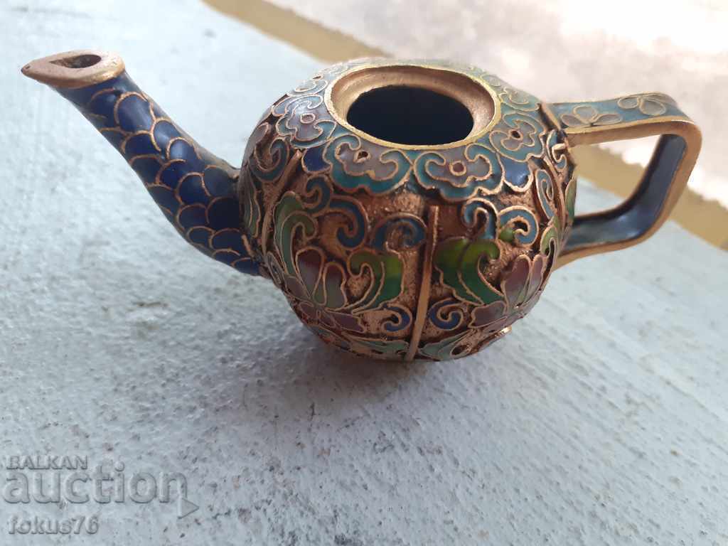 Small teapot Cloisonne cloisonne with price 39.00 BGN | € 19.94