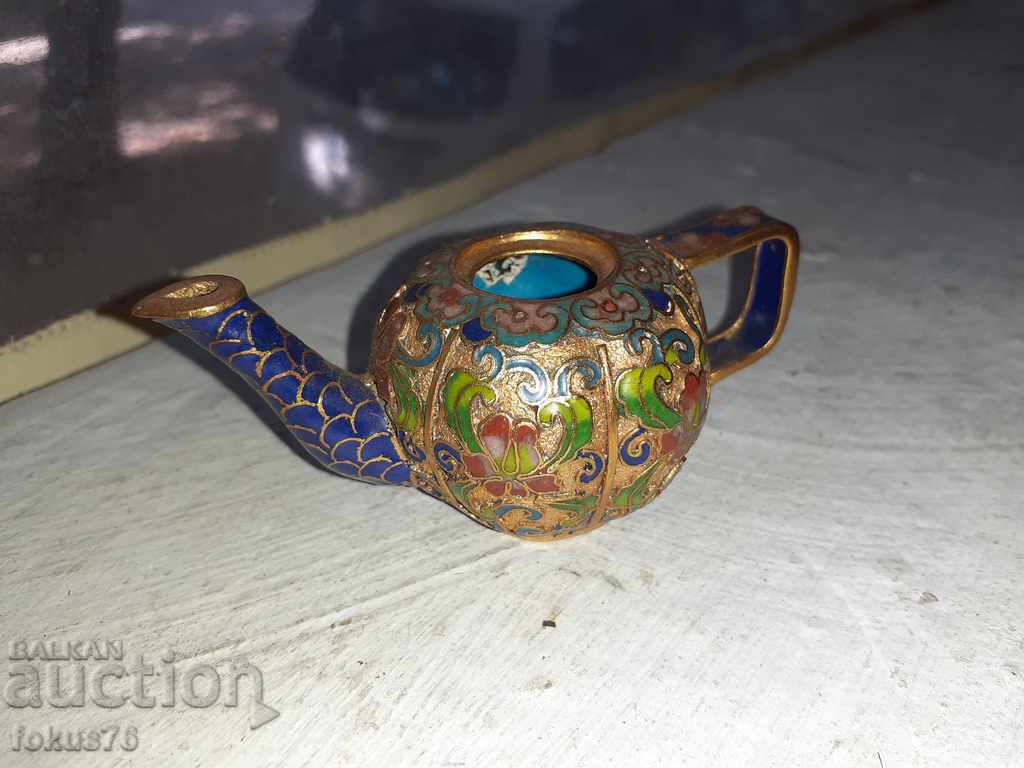 Small teapot Cloisonne cloisonne - 6