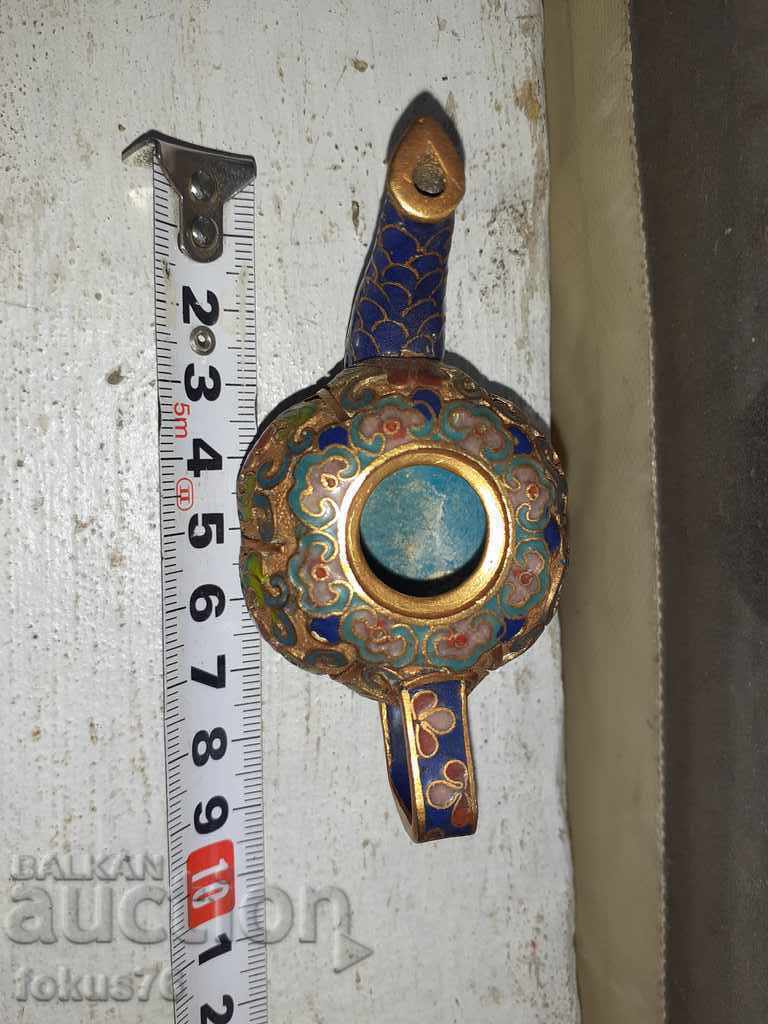 Small teapot Cloisonne cloisonne - 7