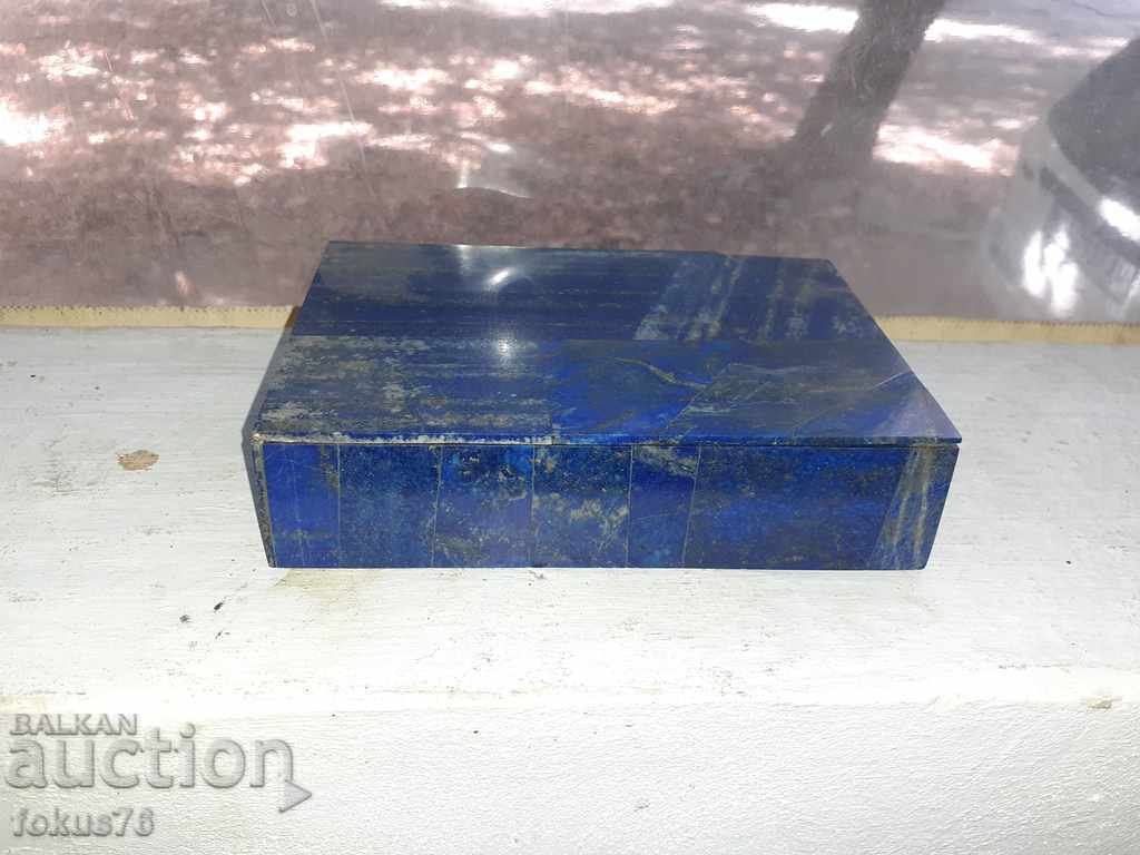 Auction Old antique box of lapis lazuli Auction Old antique box of lapis lazuli