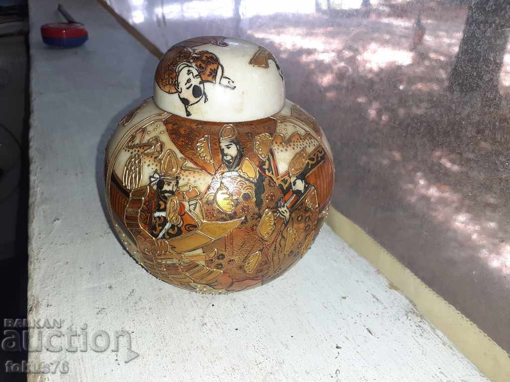 Стара колекционерска ваза буркан Сатцума satsuma порцелан