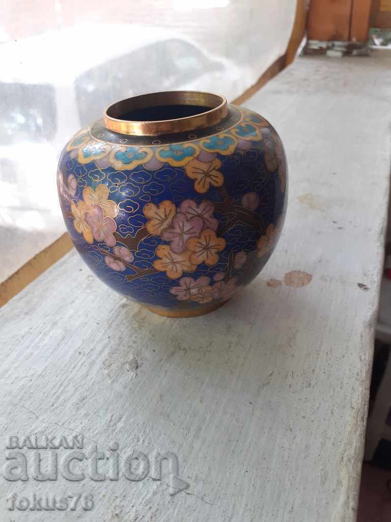 A beautiful old cloisonne collector's vase - 6 A beautiful old cloisonne collector's vase - 6
