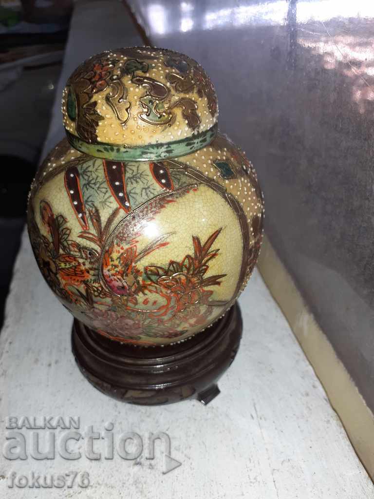 Unique old vase Satsuma satsuma porcelain jar - 5 Unique old vase Satsuma satsuma porcelain jar - 5