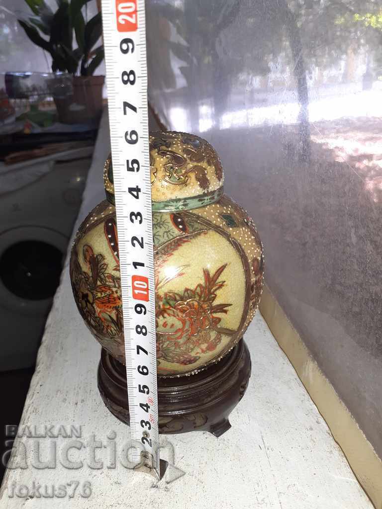 Unique old vase Satsuma satsuma porcelain jar - 6 Unique old vase Satsuma satsuma porcelain jar - 6