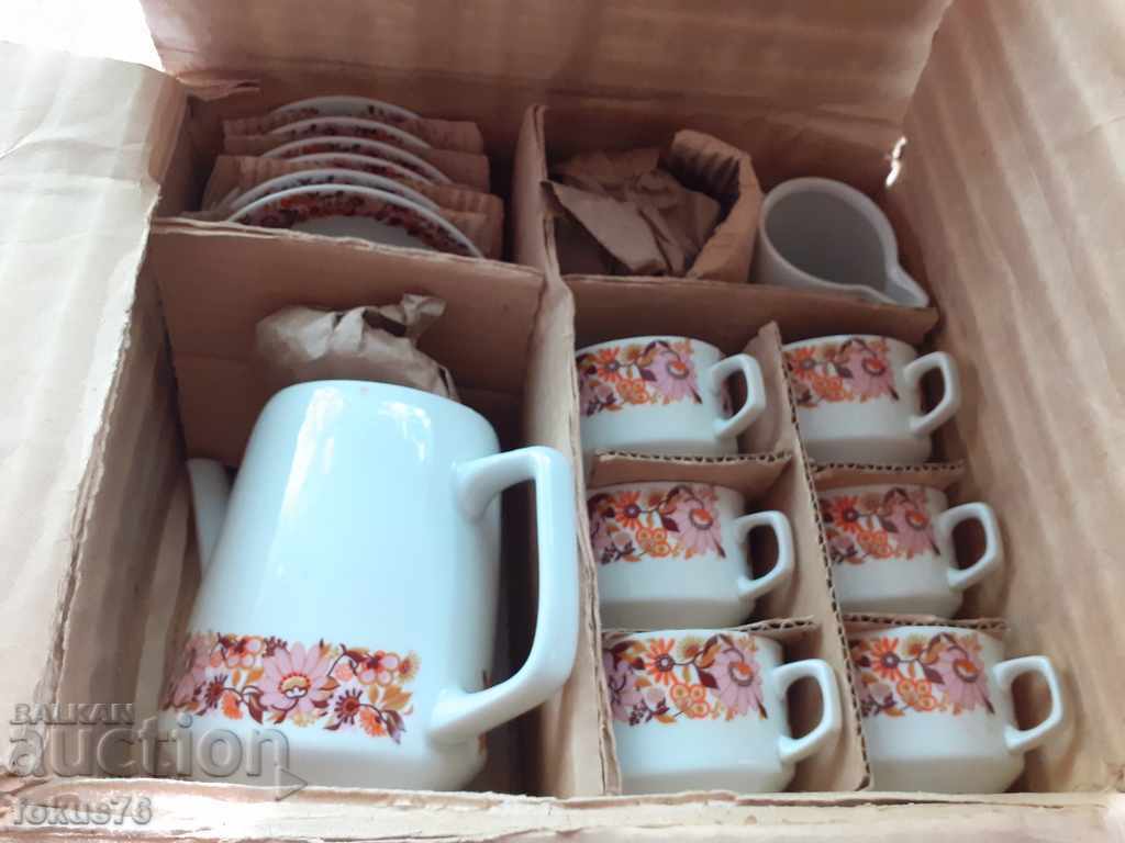 Old Bulgarian porcelain tea set - 5