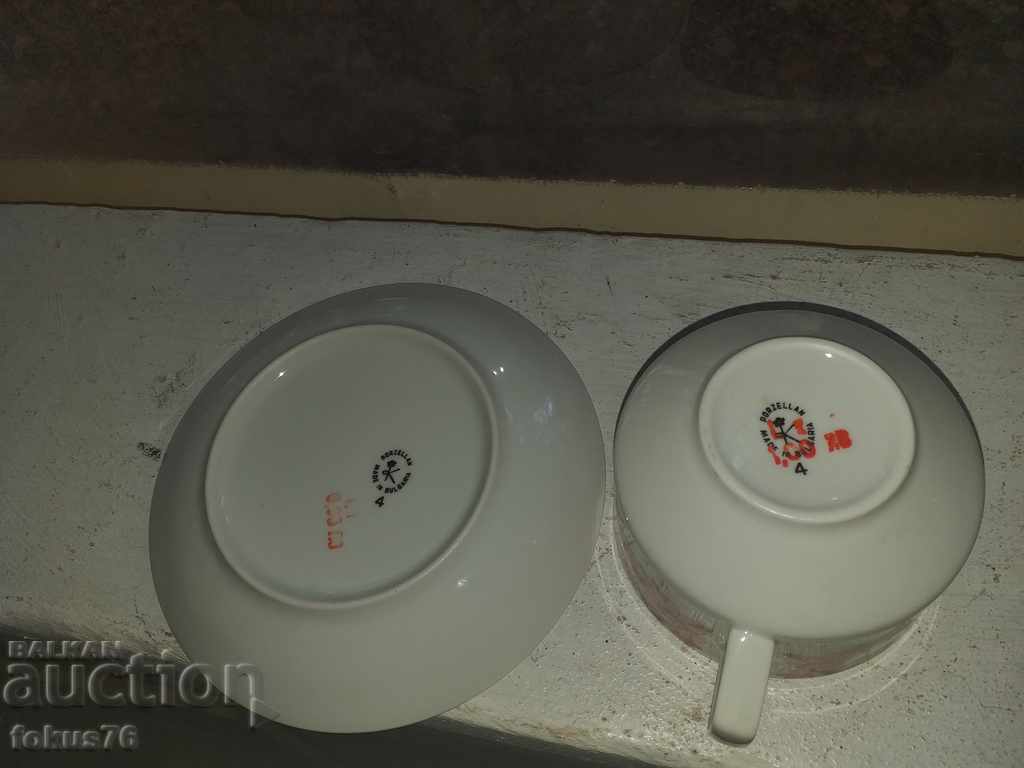 Old Bulgarian porcelain tea set - 7