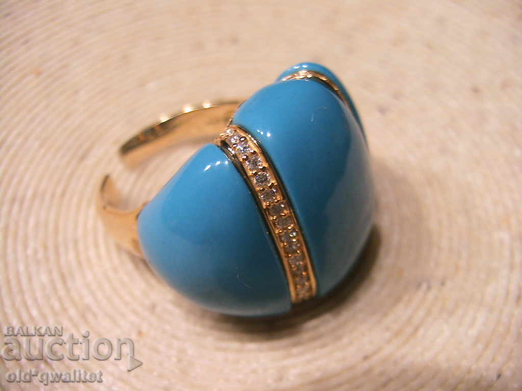 SILVER RING with gilding, SILVER 925, open bar with price 97.00 BGN | € 49.60 SILVER RING with gilding, SILVER 925, open bar with price 97.00 BGN | € 49.60