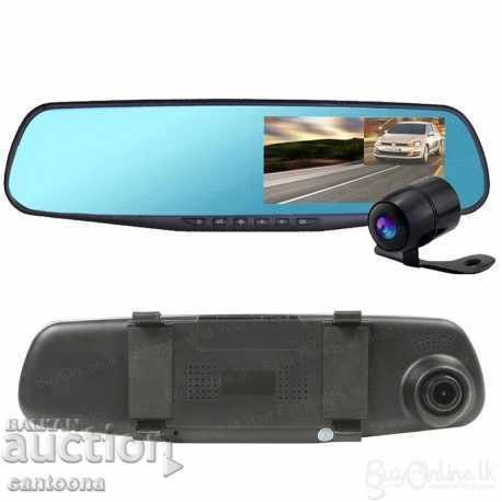 Blackbox DVR Full HD mirror with 4.3 "display and two cameras