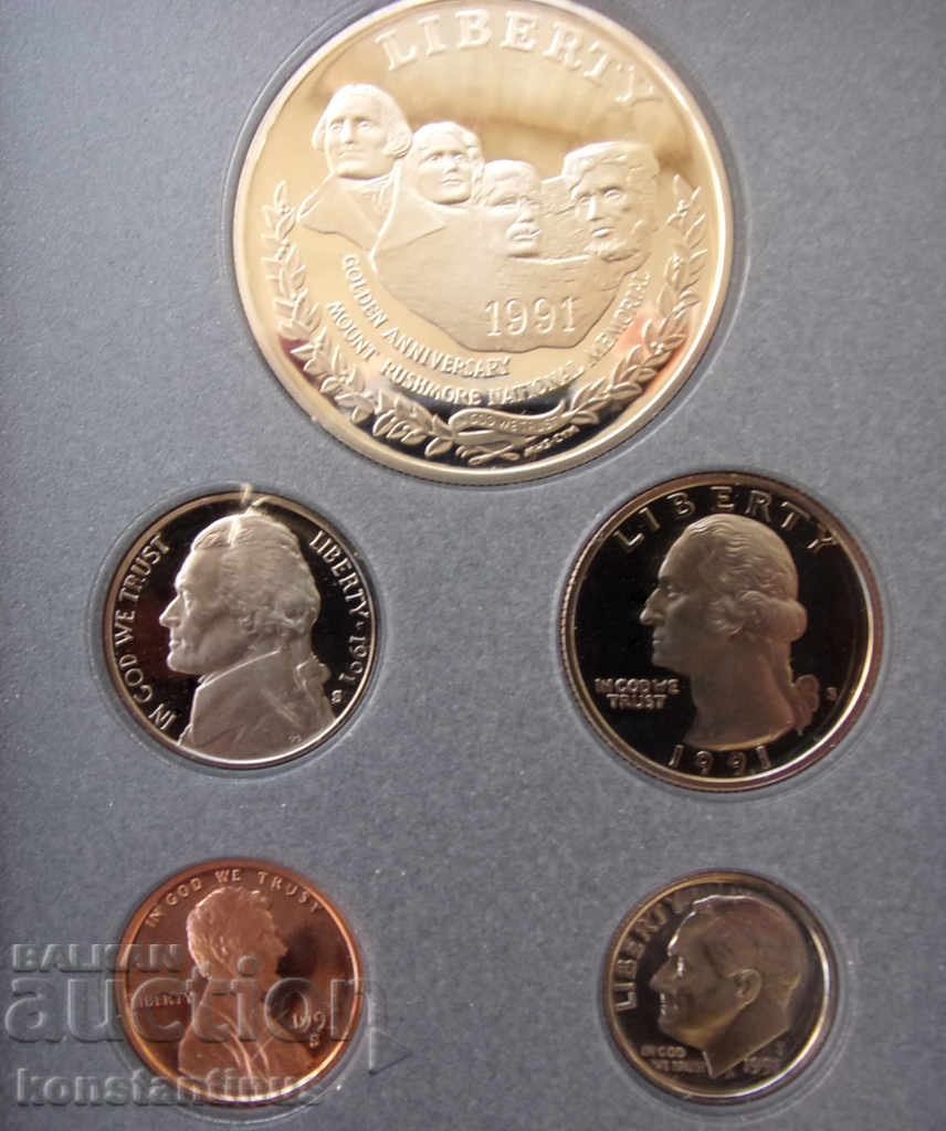 USA Prestigious Set 1991 UNC PROOF Rare - 5