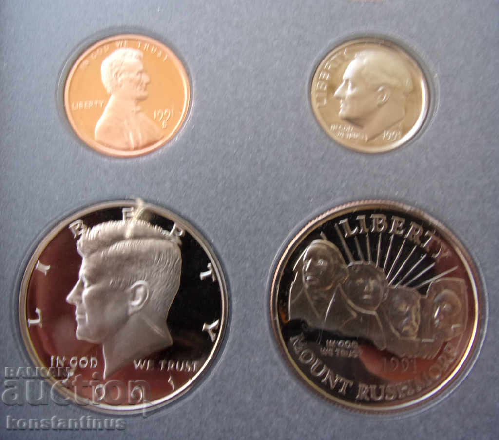 USA Prestigious Set 1991 UNC PROOF Rare - 6