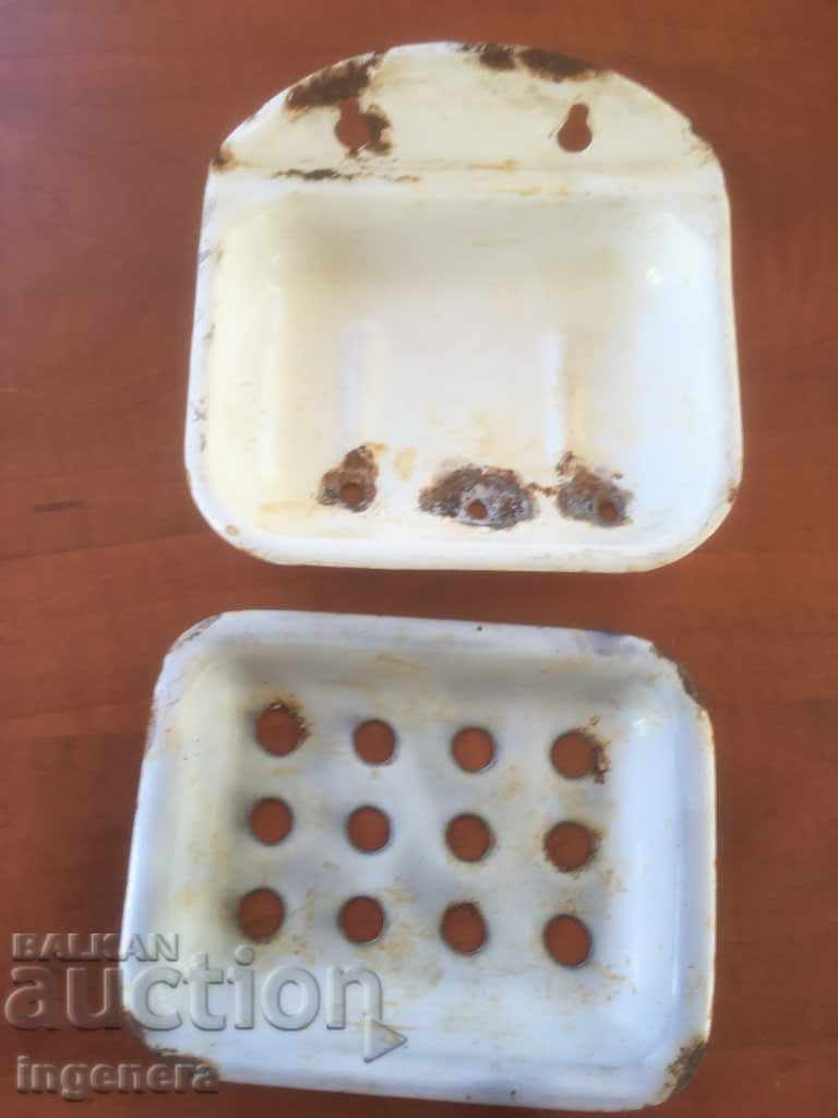 2-PIECE SOAPWEAR ENAMELED-1963 FOR WALL with price 18.00 BGN | € 9.20 2-PIECE SOAPWEAR ENAMELED-1963 FOR WALL with price 18.00 BGN | € 9.20