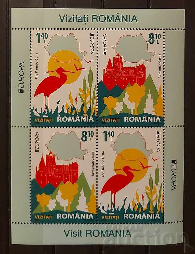 România 2012 Europa CEPT Păsări / Clădiri Bloc MNH