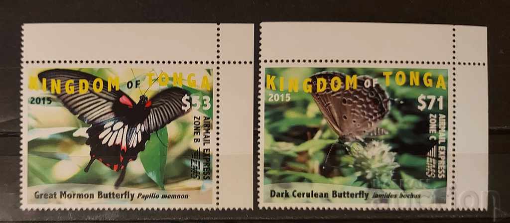 Τόνγκα 2015 Πανίδα / Ζώα / Πεταλούδες 124 € MNH