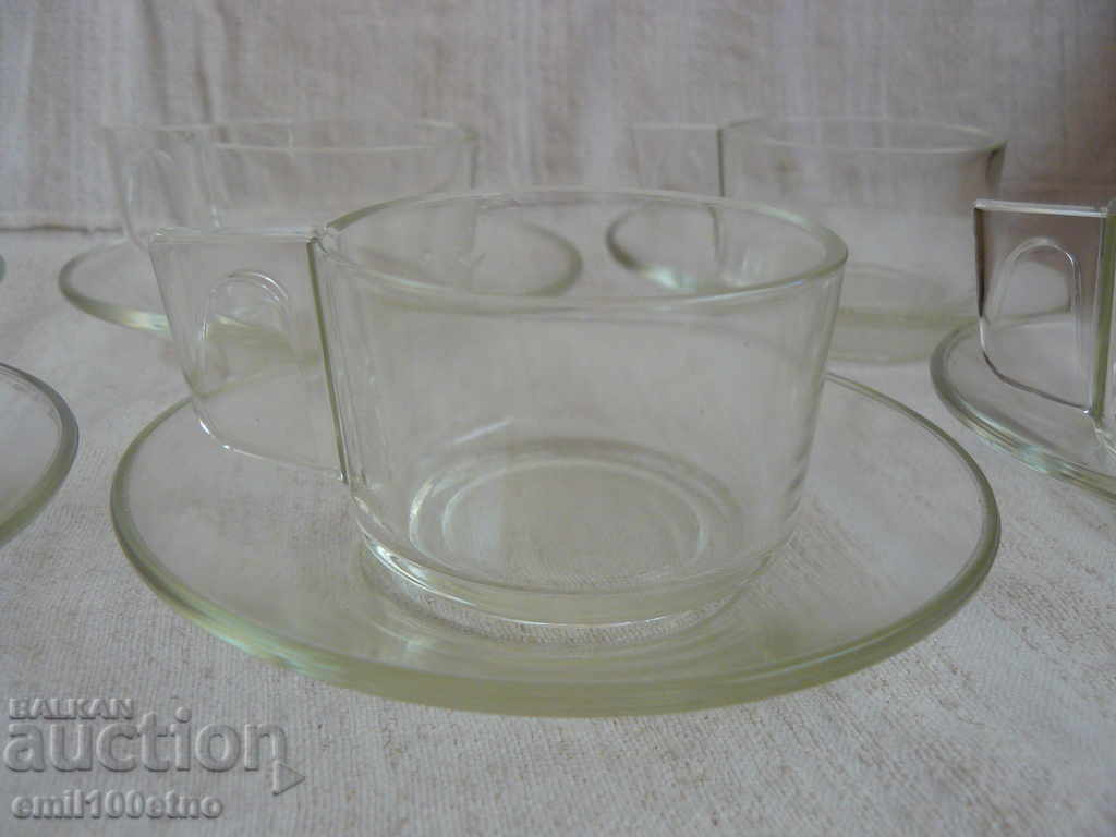 Сервиз за кафе стъкло SIMAX Чехословакия с цена 18.00 лв. | € 9.20 Сервиз за кафе стъкло SIMAX Чехословакия с цена 18.00 лв. | € 9.20