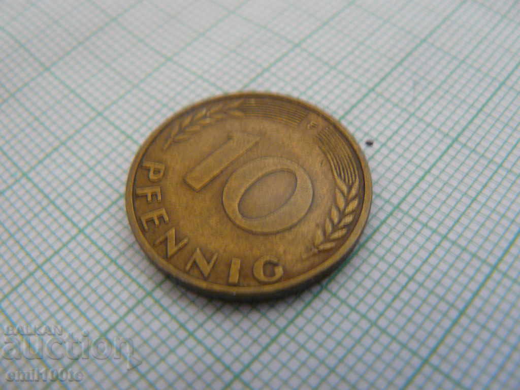 Auction 10 pfennig 1950 F Germany Auction 10 pfennig 1950 F Germany