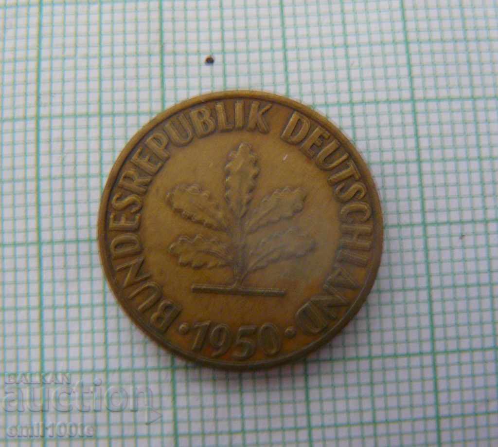 Delivery of 10 pfennig 1950 F Germany Delivery of 10 pfennig 1950 F Germany