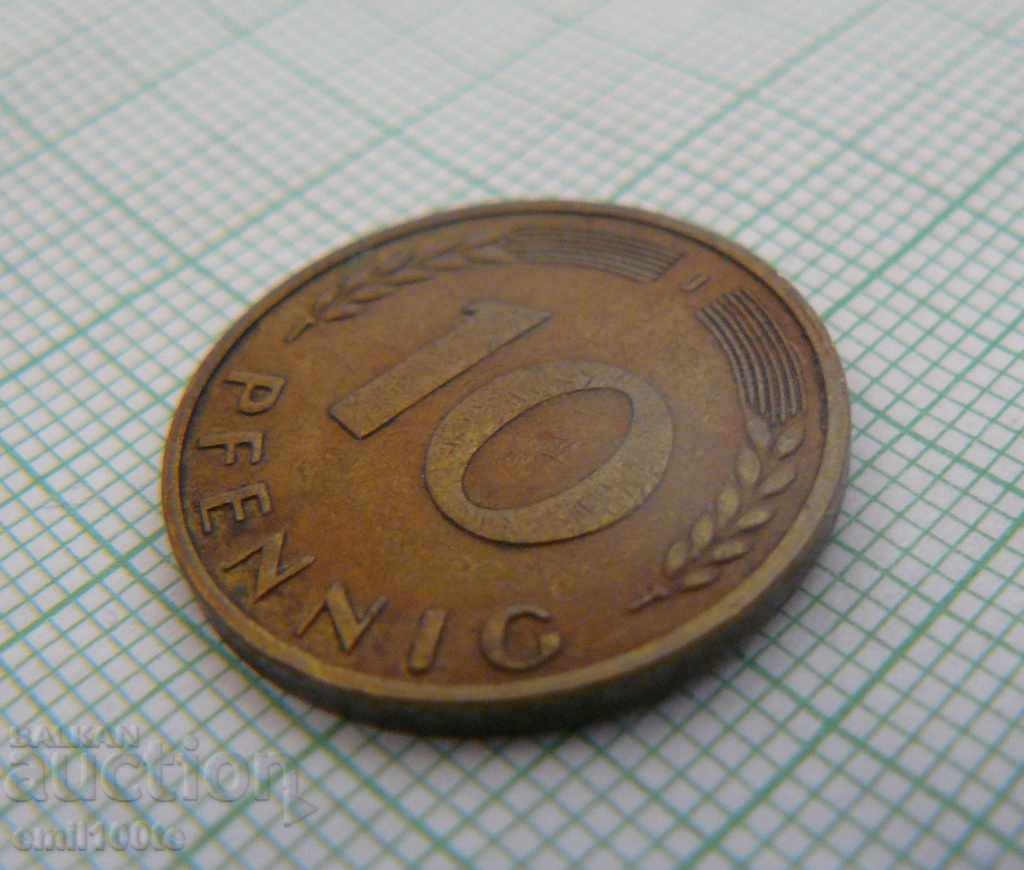 Delivery of 10 pfennig 1950 J Germany Delivery of 10 pfennig 1950 J Germany