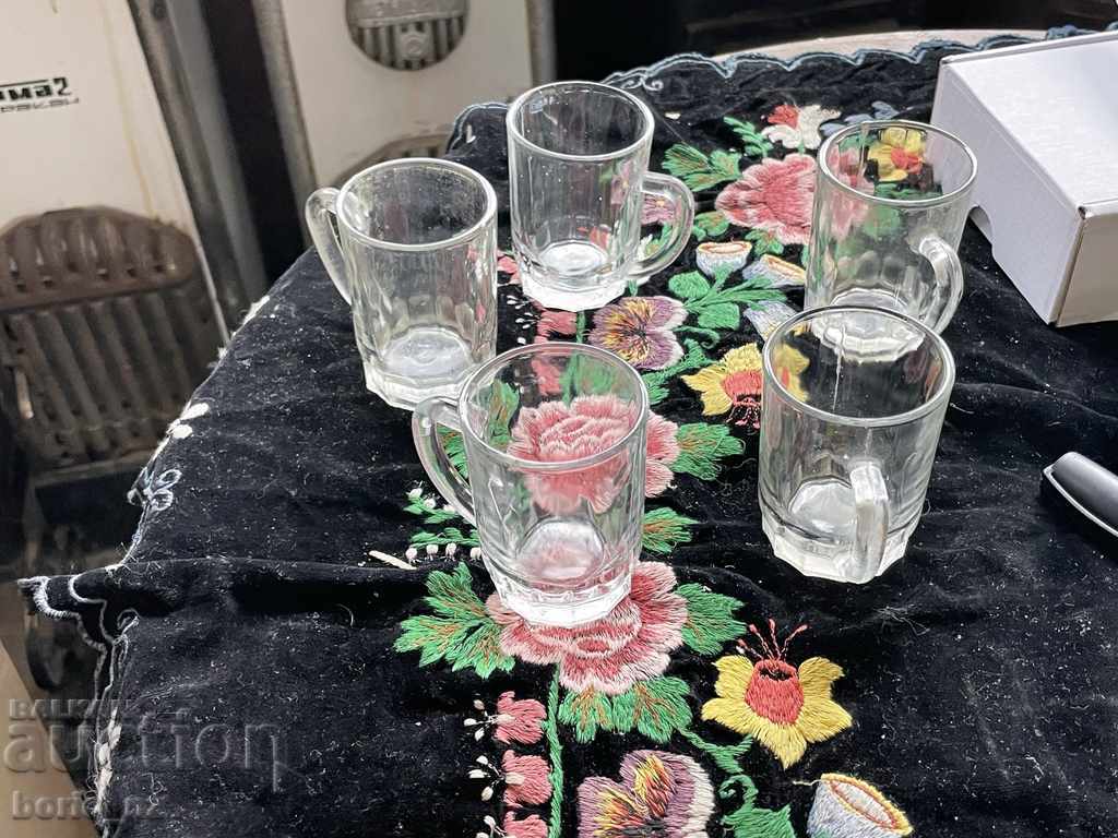 10708. SERVICE COFFEE CUP GLASSES - 5 10708. SERVICE COFFEE CUP GLASSES - 5