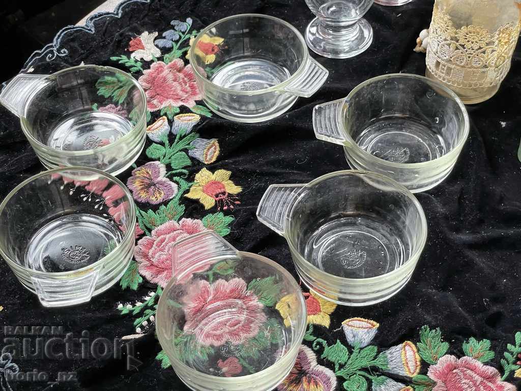 10709. SERVICE TEA CUPS FOR FIRE-RESISTANT GLASS - 6 10709. SERVICE TEA CUPS FOR FIRE-RESISTANT GLASS - 6