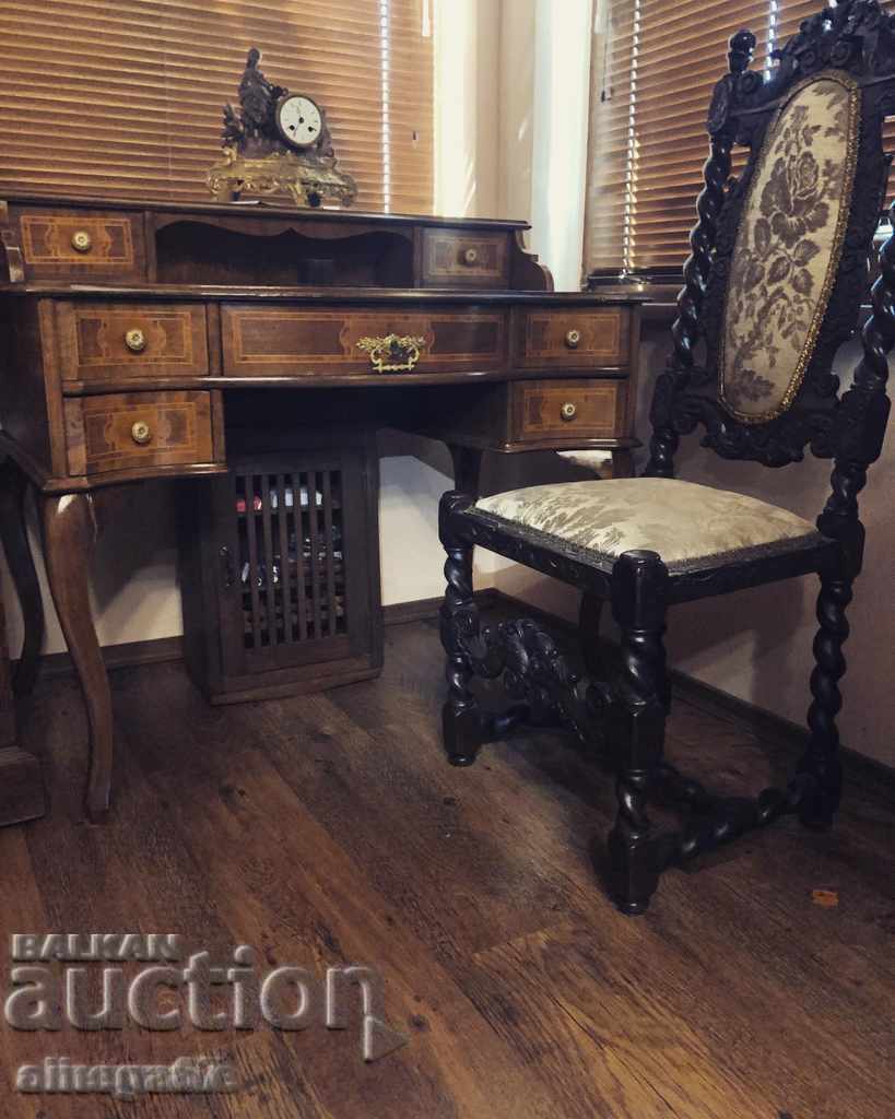 Ancient desk from the end of the XIX in Baroque style !!! - 5 Ancient desk from the end of the XIX in Baroque style !!! - 5