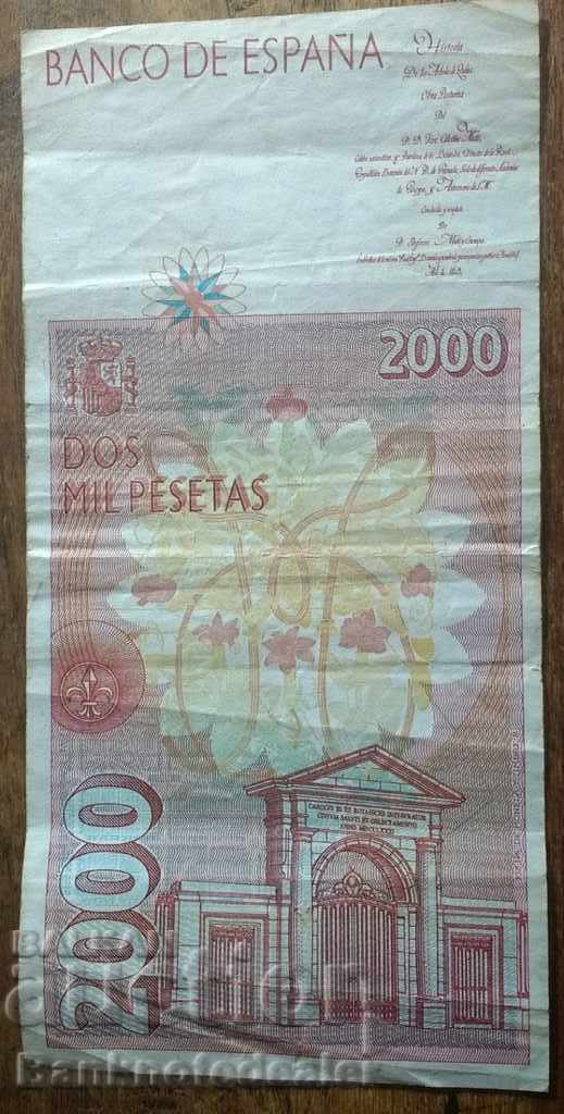 Spain 2000 Pesetas 1992-6 Pick 164 Ref 6451 with price 35.00 BGN | € 17.90 Spain 2000 Pesetas 1992-6 Pick 164 Ref 6451 with price 35.00 BGN | € 17.90