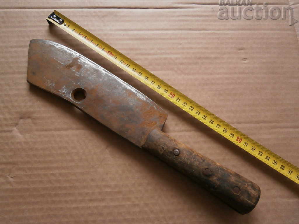 Old forged saber, ax, pole, blade, wrought iron - 6 Old forged saber, ax, pole, blade, wrought iron - 6