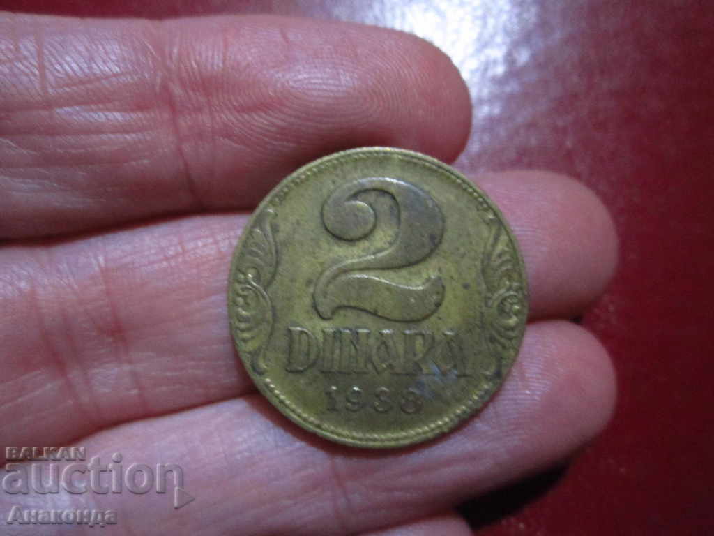 1938 2 dinari - Regatul Iugoslaviei