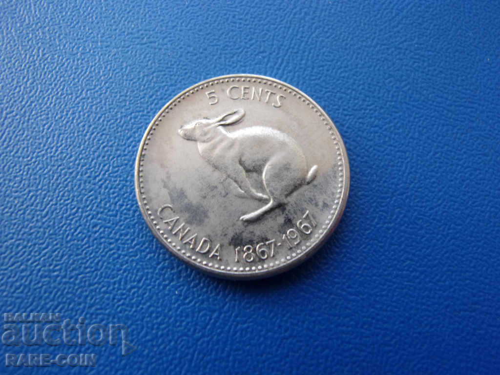 XI (37) Canada 5 Cent 1967 Rare