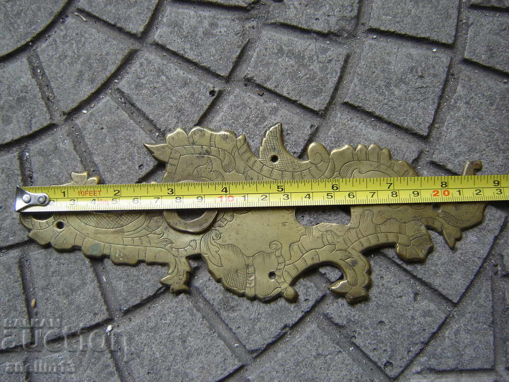 OLD BRONZE DOOR HARDWARE - 5 OLD BRONZE DOOR HARDWARE - 5