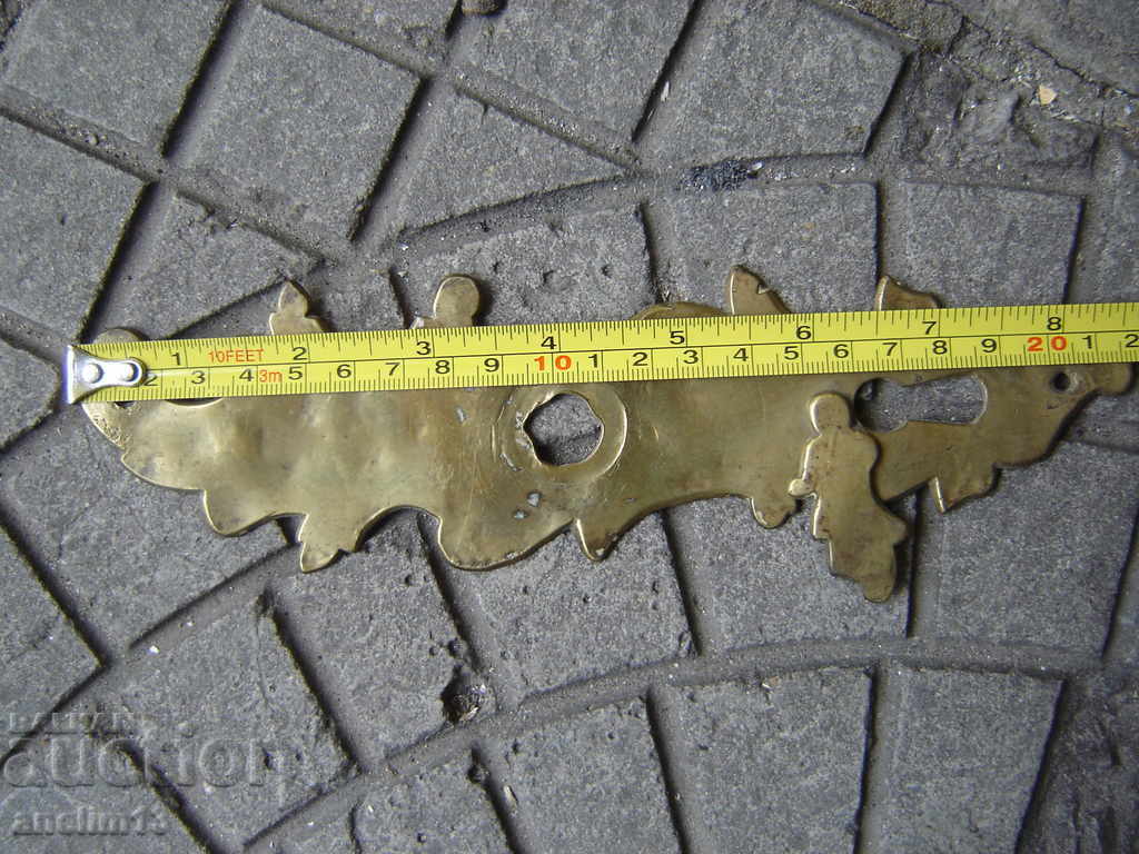 OLD BRONZE DOOR HARDWARE - 5 OLD BRONZE DOOR HARDWARE - 5