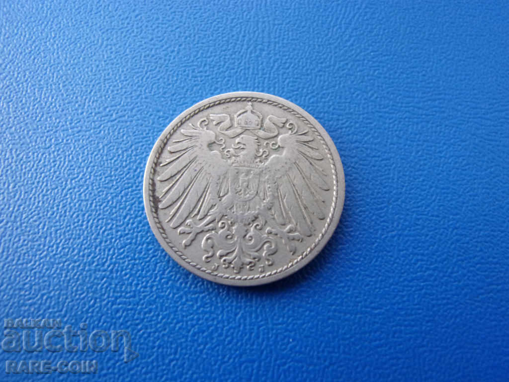 XI (57) Germany 10 Pfennig 1906 J Rare with price € 6.14 | 12.01 BGN XI (57) Germany 10 Pfennig 1906 J Rare with price € 6.14 | 12.01 BGN