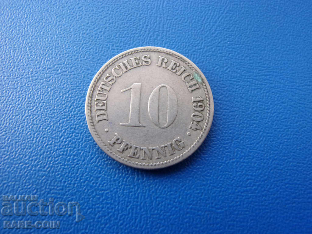 XI (59) Germany 10 Pfennig 1904 G Rare