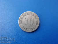 XI (60) Germania 10 Pfennig 1893 E Rare