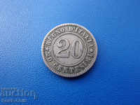 XI (62) Italy 20 Centesimi 1894 Rare