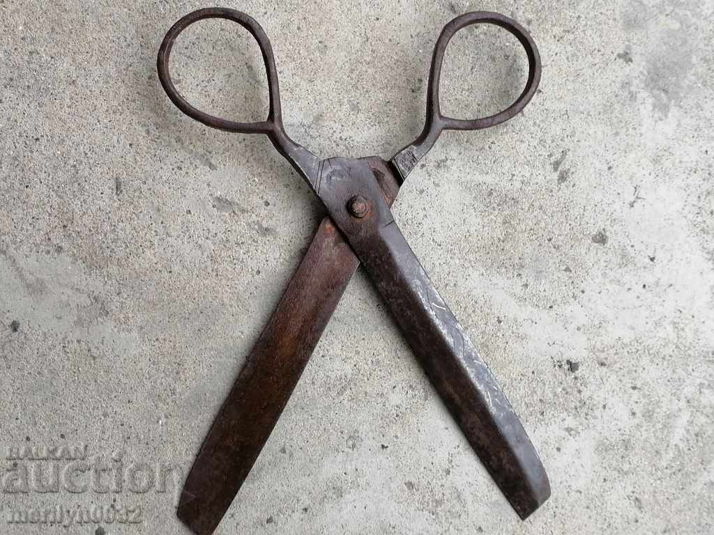 Παλιά πλαστά ψαλίδι με κύριο εκτύπωσης, σφυρήλατο σίδερο - 7 Παλιά πλαστά ψαλίδι με κύριο εκτύπωσης, σφυρήλατο σίδερο - 7