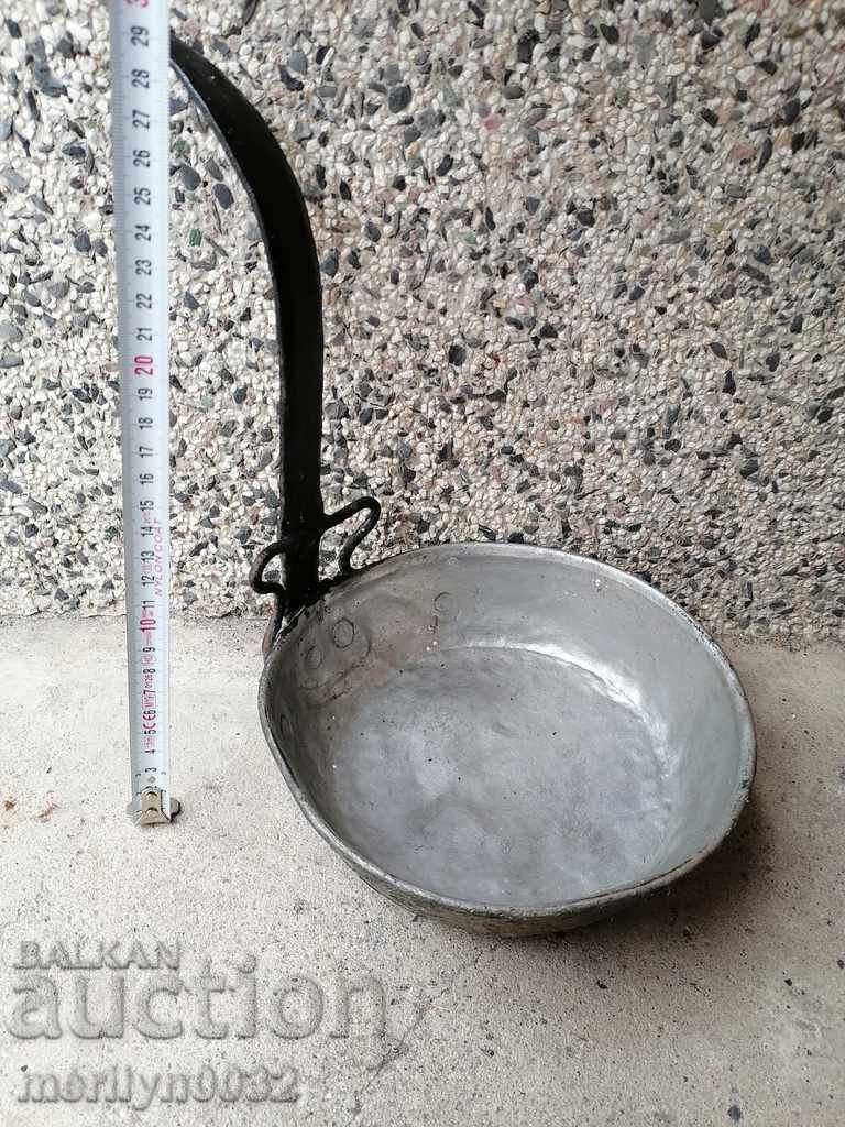 Παλιά κατσαρόλα χαλκού, χαλκού, δίσκος, δοχείο χαλκού - 5 Παλιά κατσαρόλα χαλκού, χαλκού, δίσκος, δοχείο χαλκού - 5