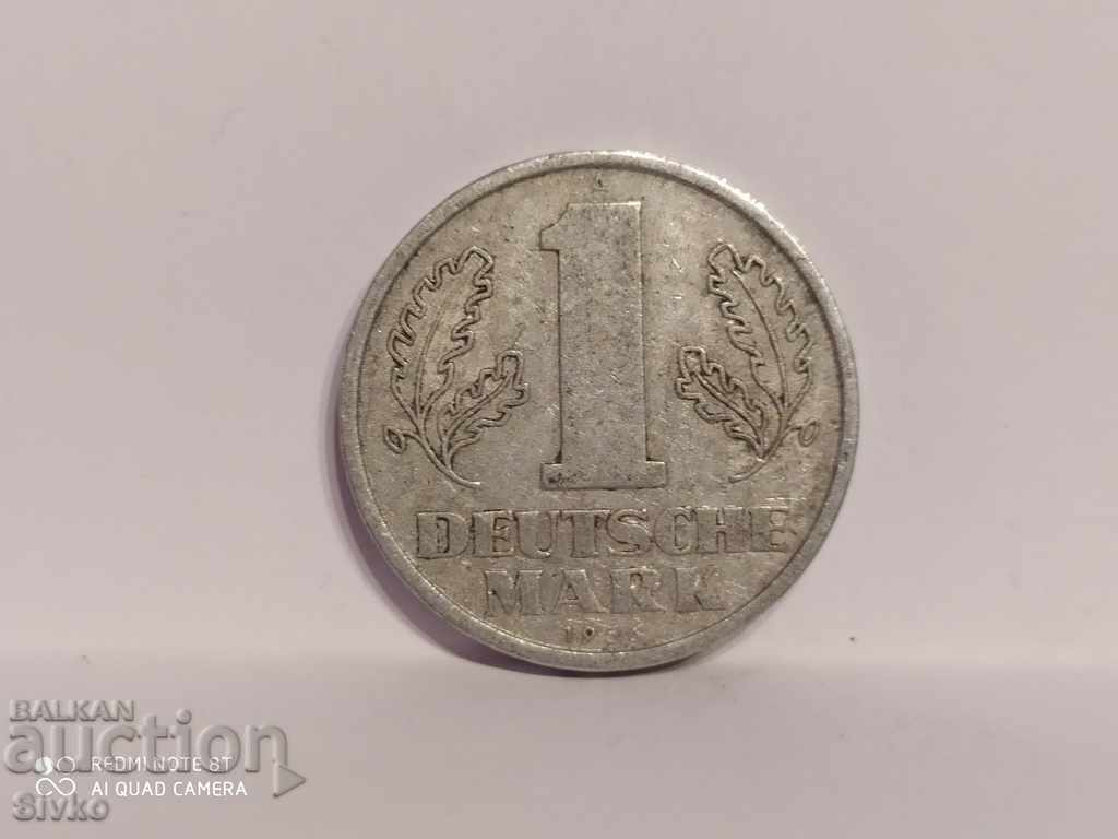 Монета Германия 1 марка 1956 - 1