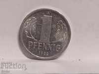 Coin Germany 1 pfennig 1982 - 1