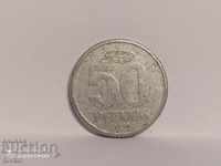 Monedă Germania 50 pfennigs 1958