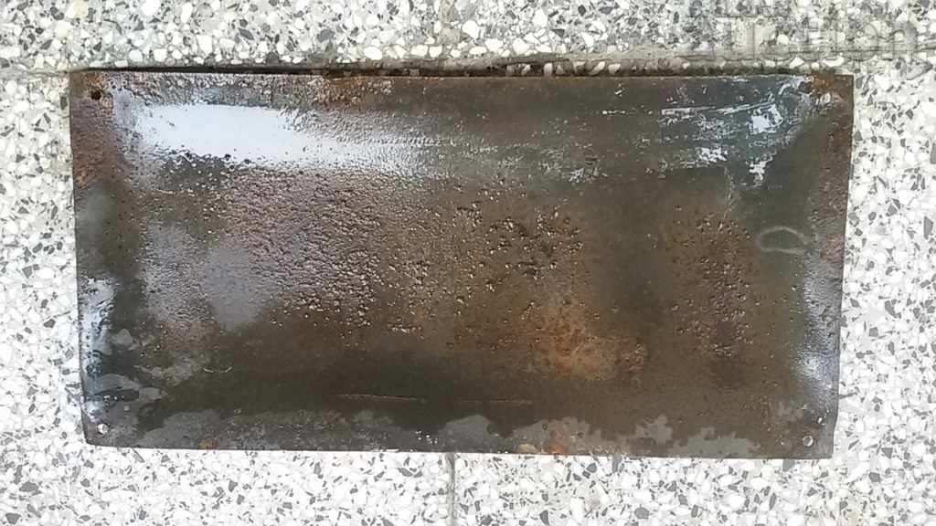 retro enamel plate 60s - 5