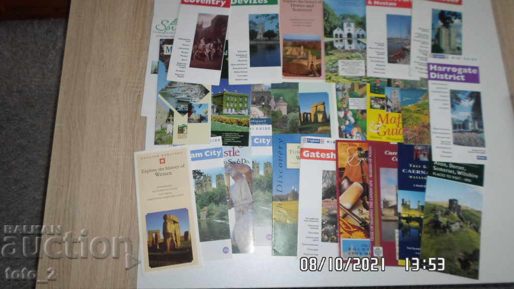 LOT OF LEAFLETS / BROCHURES / FROM BRITISH CASTLE-DISCOUNT !!!