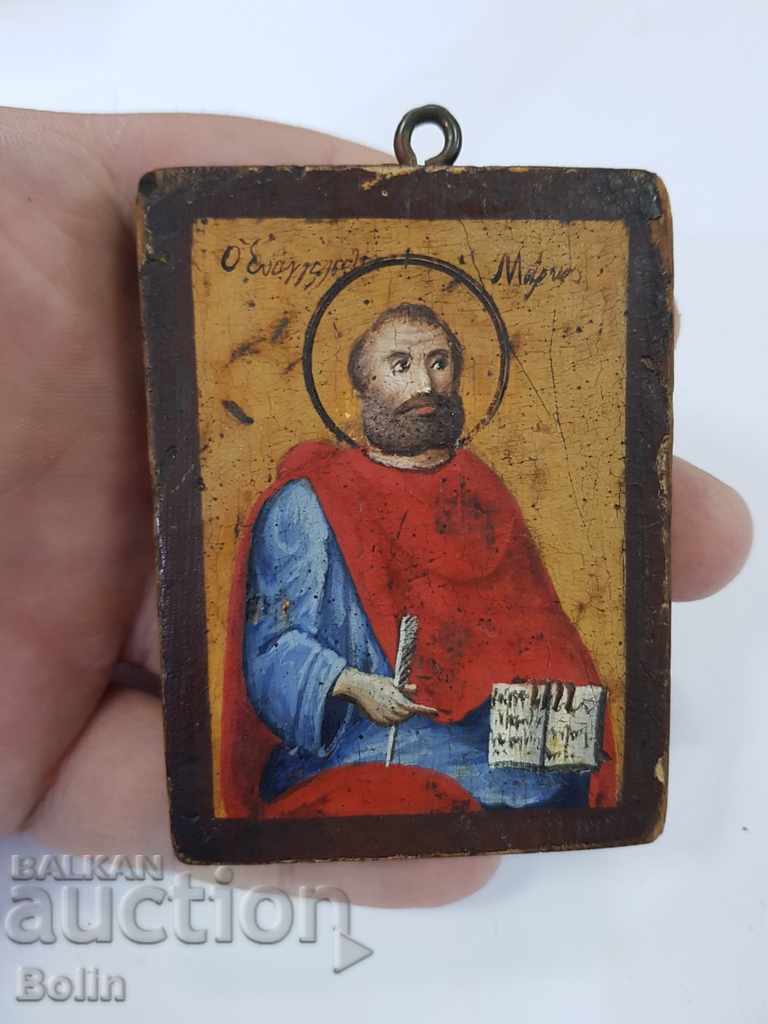 Rare Greek icon of St. Mark, 19th century - 5