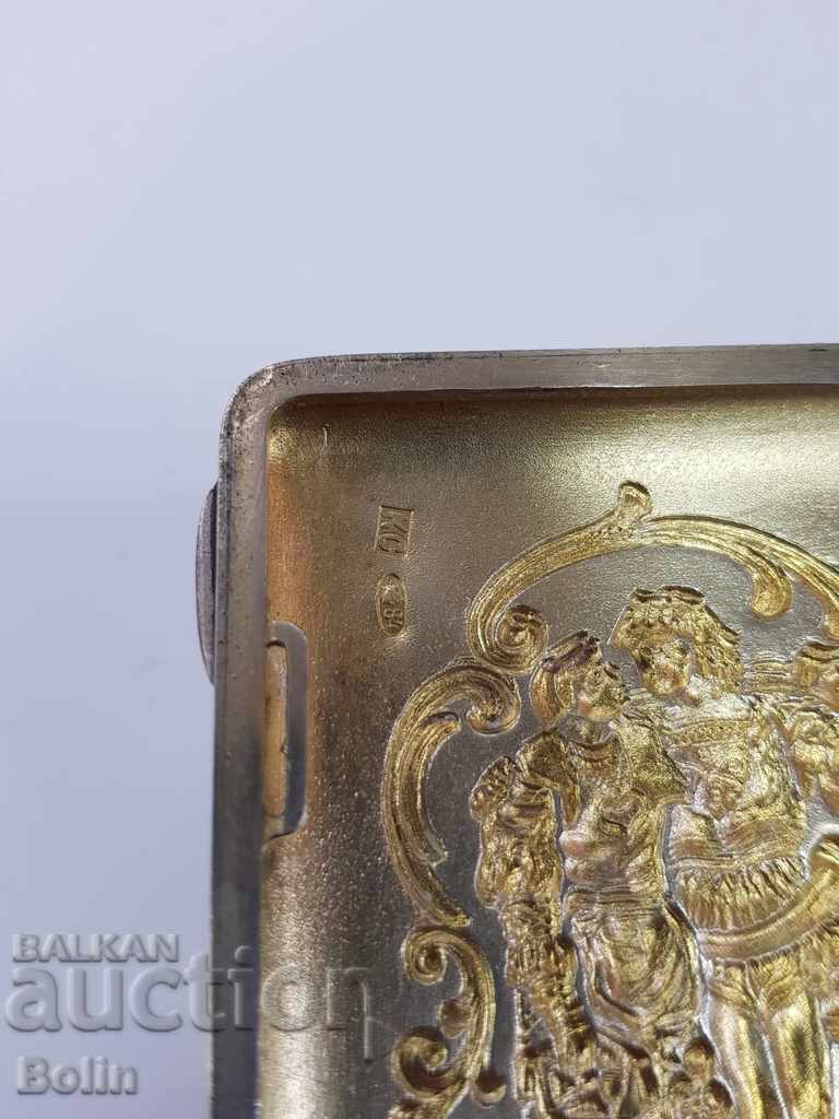 Elegant silver Russian Tsar's snuffbox 84 Modern - 7