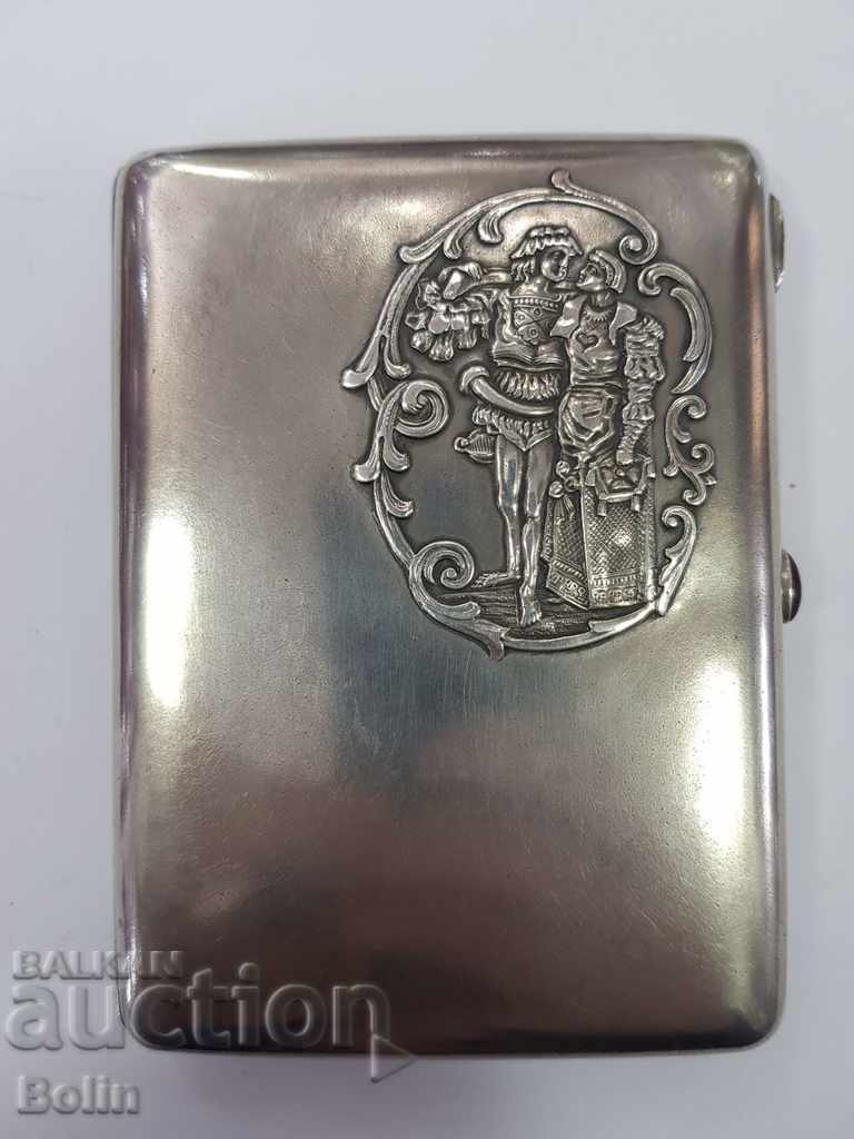 Elegant silver Russian Tsar's snuffbox 84 Modern