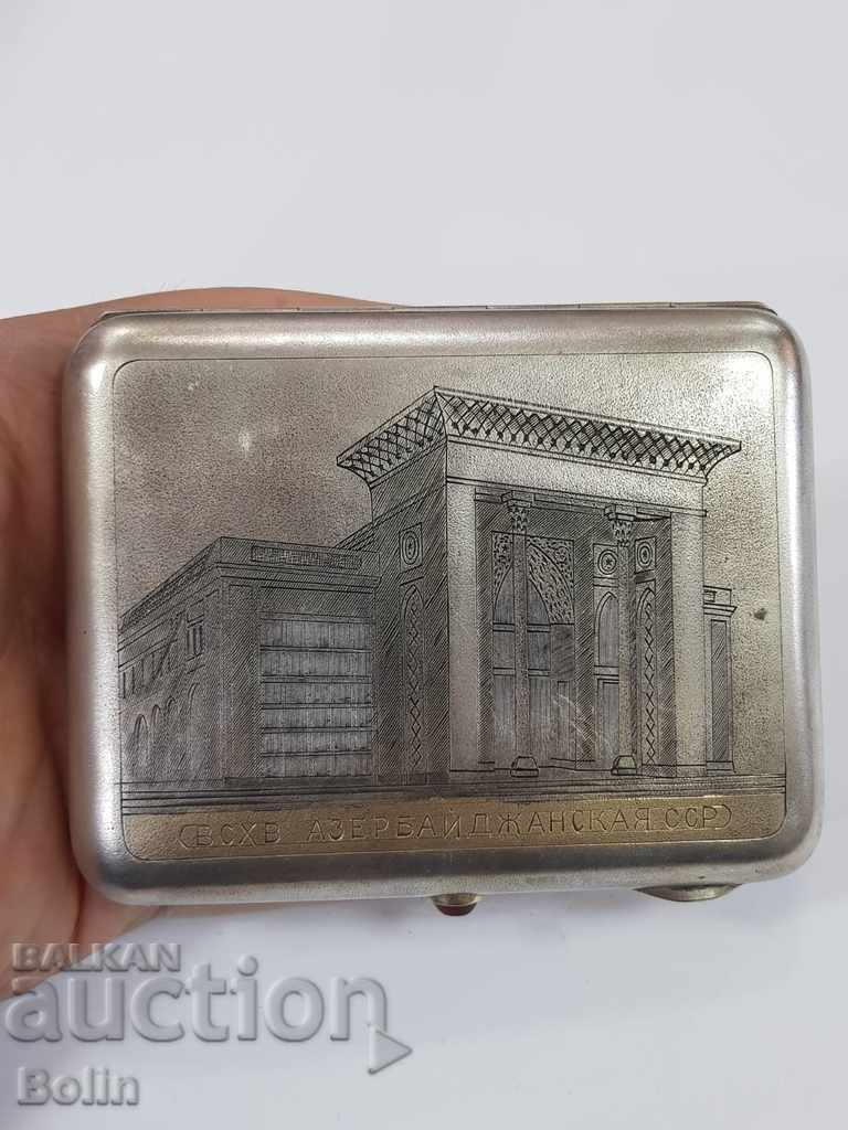 Δημοπρασία Πρώιμη ρωσική ΕΣΣΔ ασημένια ταμπακιέρα Αζερμπαϊτζάν 875 π.Χ. Δημοπρασία Πρώιμη ρωσική ΕΣΣΔ ασημένια ταμπακιέρα Αζερμπαϊτζάν 875 π.Χ.