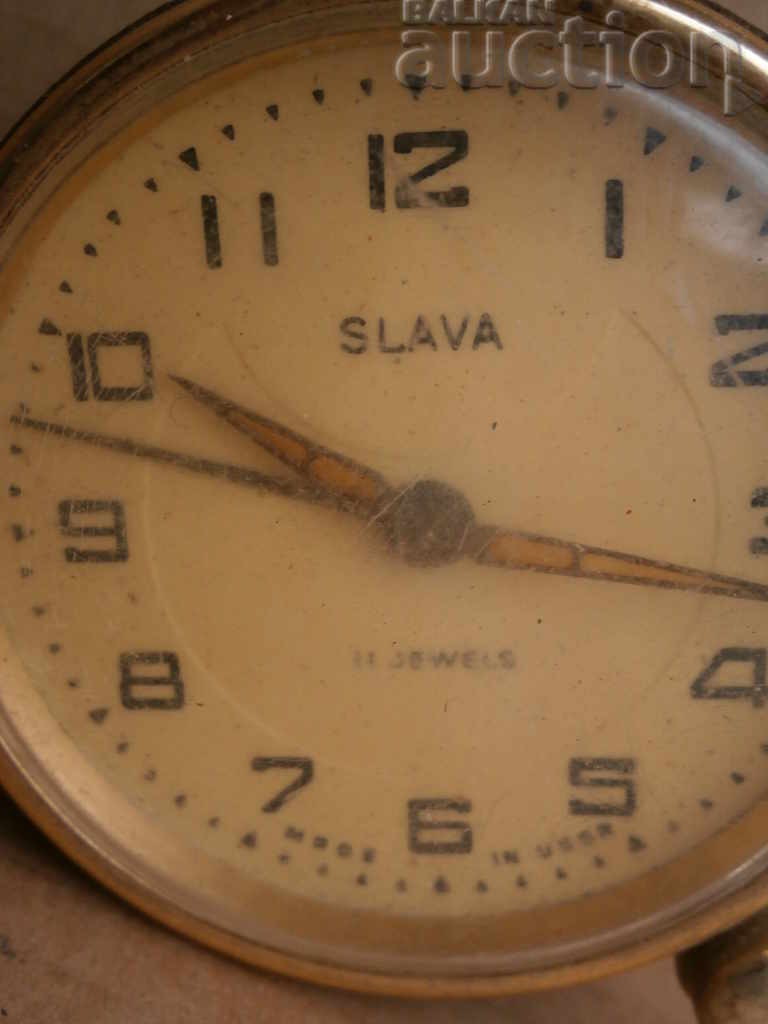 Desktop clock GLORY mini alarm clock USSR retro vintage with price 15.00 BGN | € 7.67 Desktop clock GLORY mini alarm clock USSR retro vintage with price 15.00 BGN | € 7.67