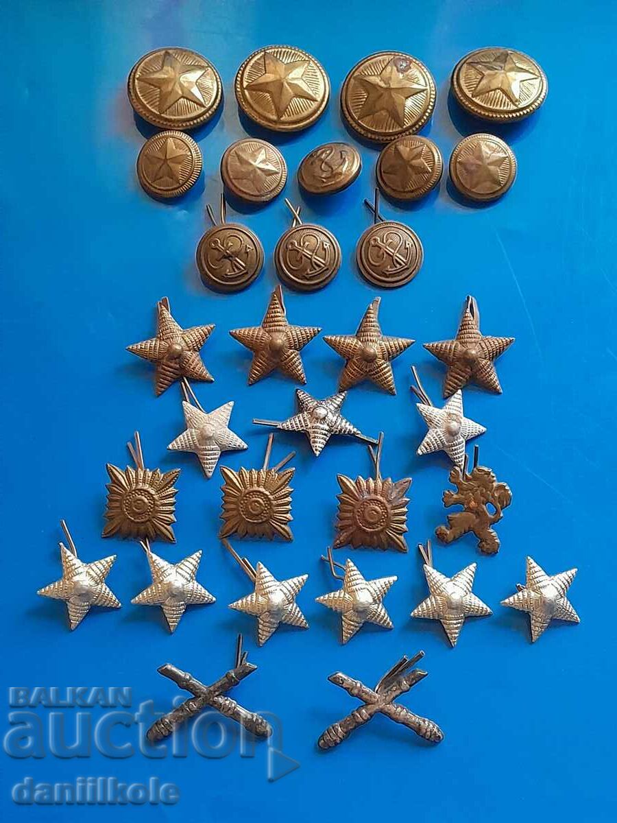 *$*Y*$* LOT BUTONI MILITARI INSIGNIA STELE *$*Y*$* - 5