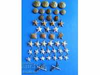*$*Y*$* LOT MILITARY BUTTONS INSIGNIA STARS *$*Y*$*