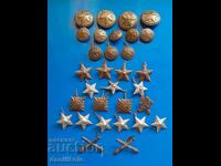 *$*Y*$* LOT BUTONI MILITARI INSIGNIA STELE *$*Y*$*